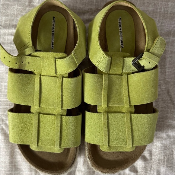 Free People Intentionally Blank Dreams Flatform Sandal Pistachio - Picture 6 of 8